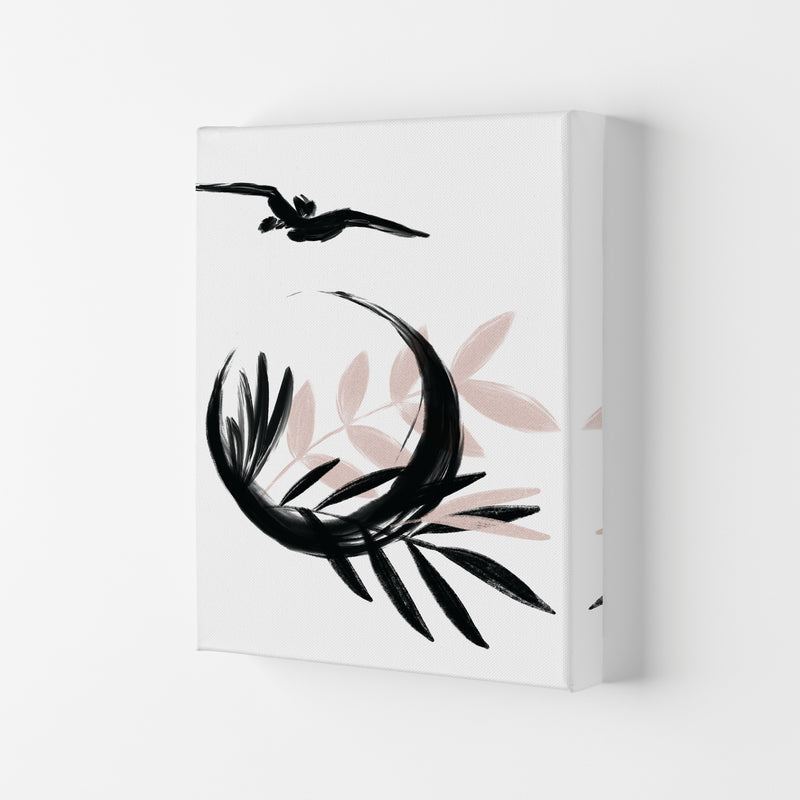Delicate Floral Moon 08 Art Print by Pixy Paper Canvas