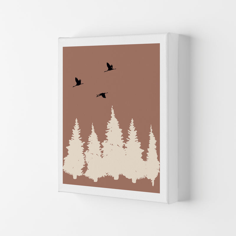 Autumn Rowan abstract Art Print by Pixy Paper Canvas