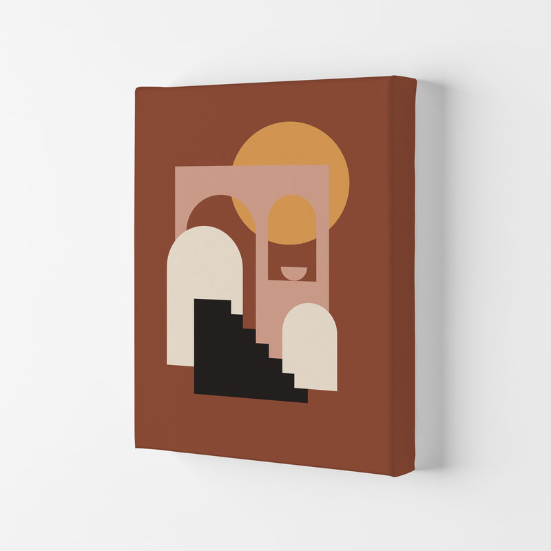 Autumn Sienna abstract Art Print by Pixy Paper Canvas