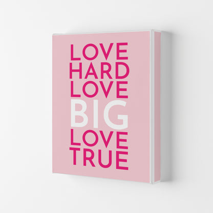 Love Hard Art Print by Pixy Paper Canvas