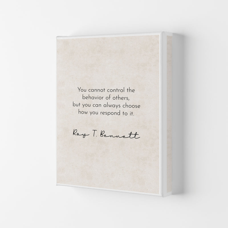 Cannot Control - Roy Bennett Art Print by Pixy Paper Canvas