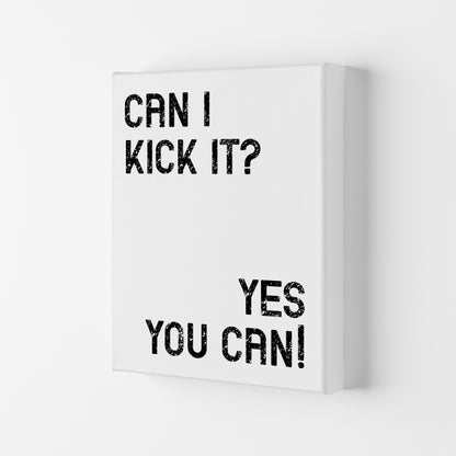 Can I Kick It Art Print by Pixy Paper Canvas