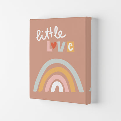 Little love rainbow Neutral kids Art Print by Pixy Paper Canvas