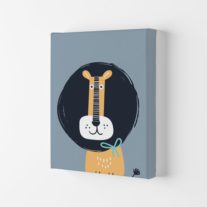 Lion Neutral kids Art Print by Pixy Paper Canvas