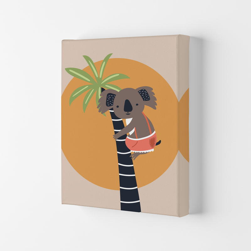 Koala in tree Neutral kids Art Print by Pixy Paper Canvas