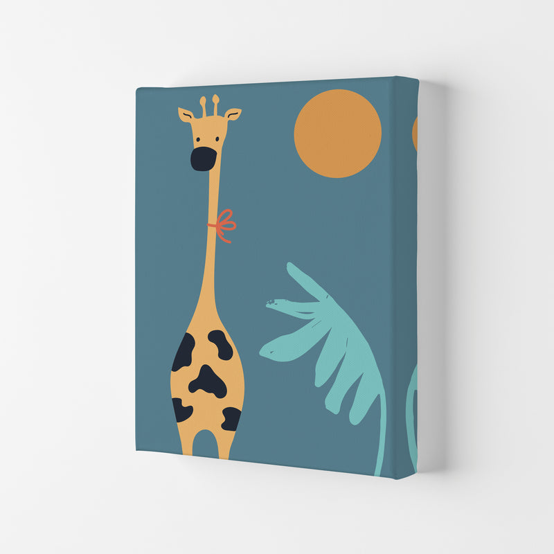 Giraffe Neutral kids Art Print by Pixy Paper Canvas