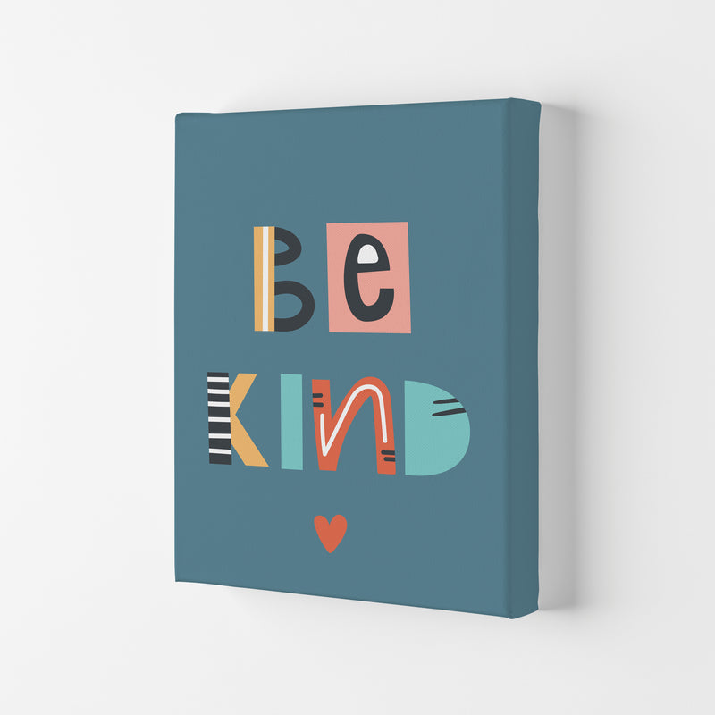 Be kind Neutral kids Art Print by Pixy Paper Canvas