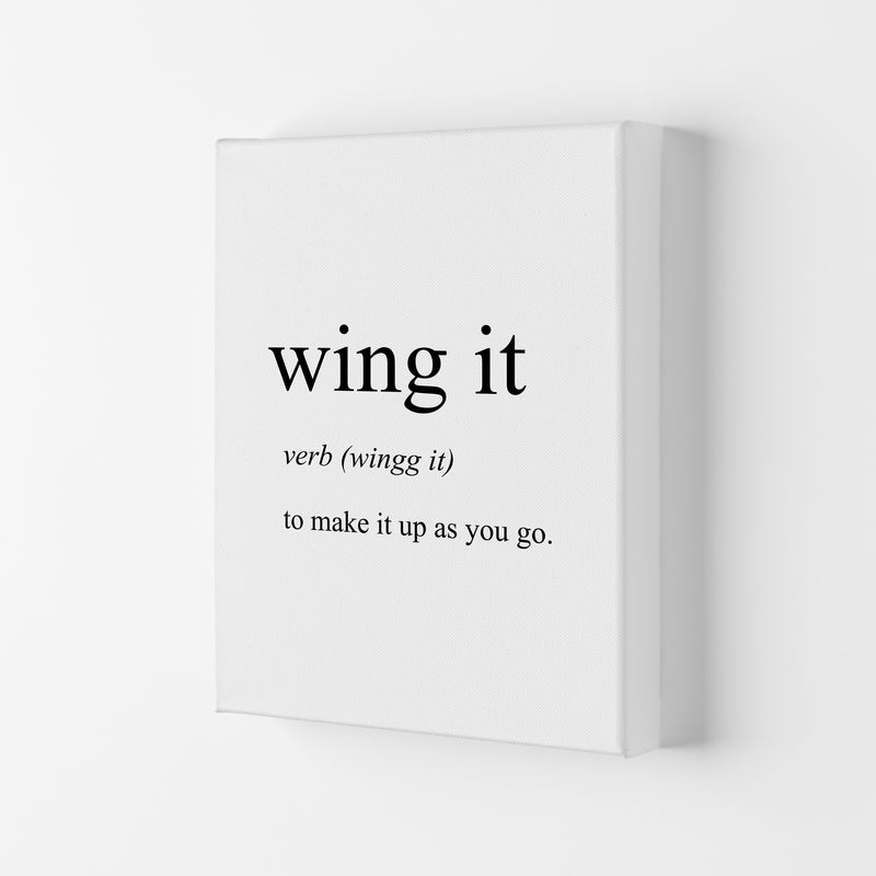 Wing It Definition Art Print by Pixy Paper Canvas