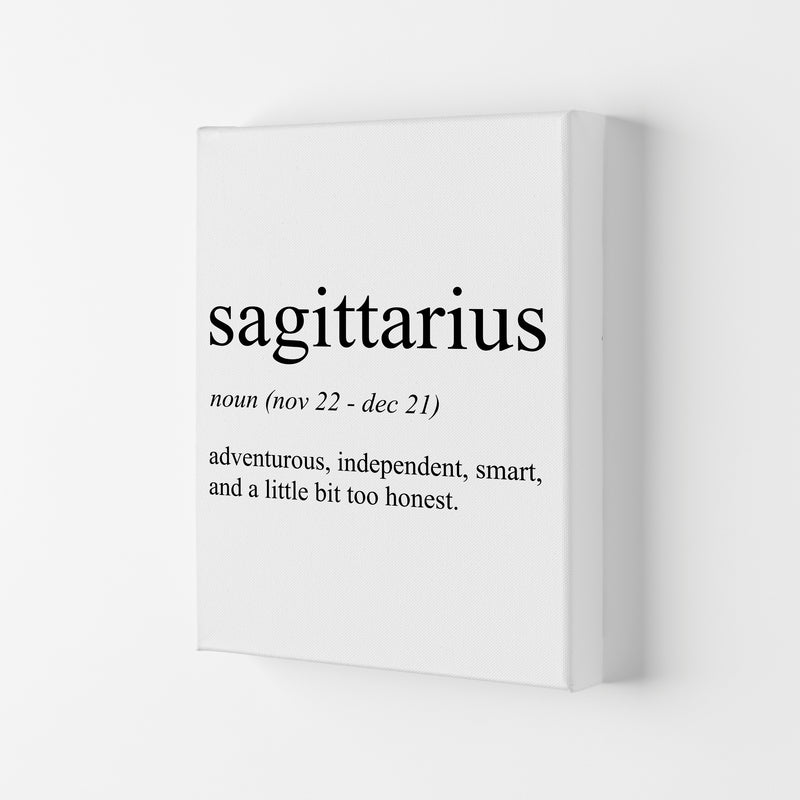 Sagittarius Definition Art Print by Pixy Paper Canvas