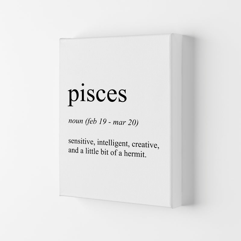Pisces Definition Art Print by Pixy Paper Canvas