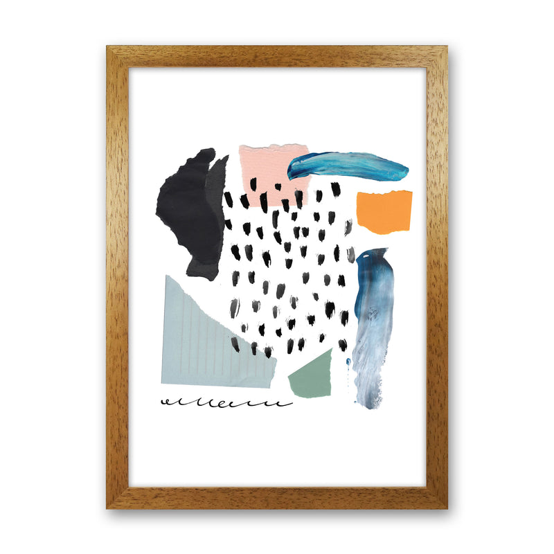 Abstract Shapes Artboard Modern Print Oak Grain