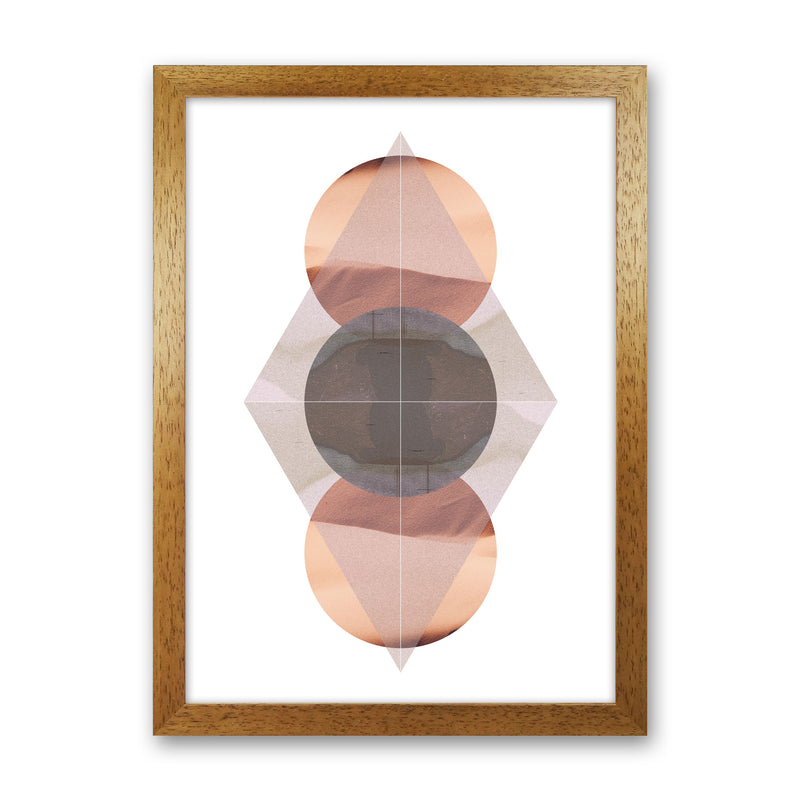 Abstract Sandstorm 3 Modern Print Oak Grain