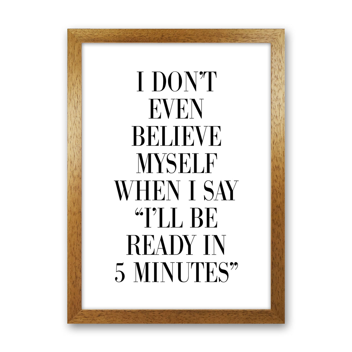 Ready In 5 Minutes Modern Print Oak Grain