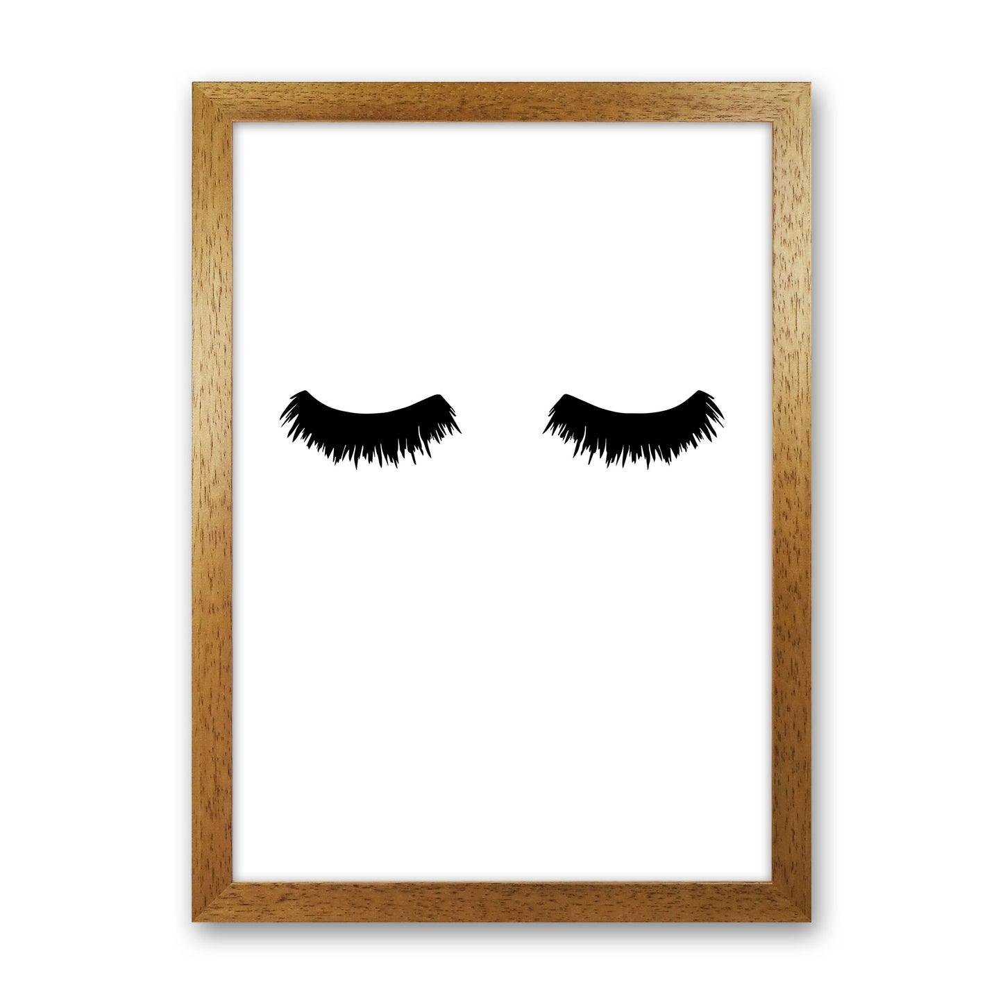 Lashes Modern Print Oak Grain