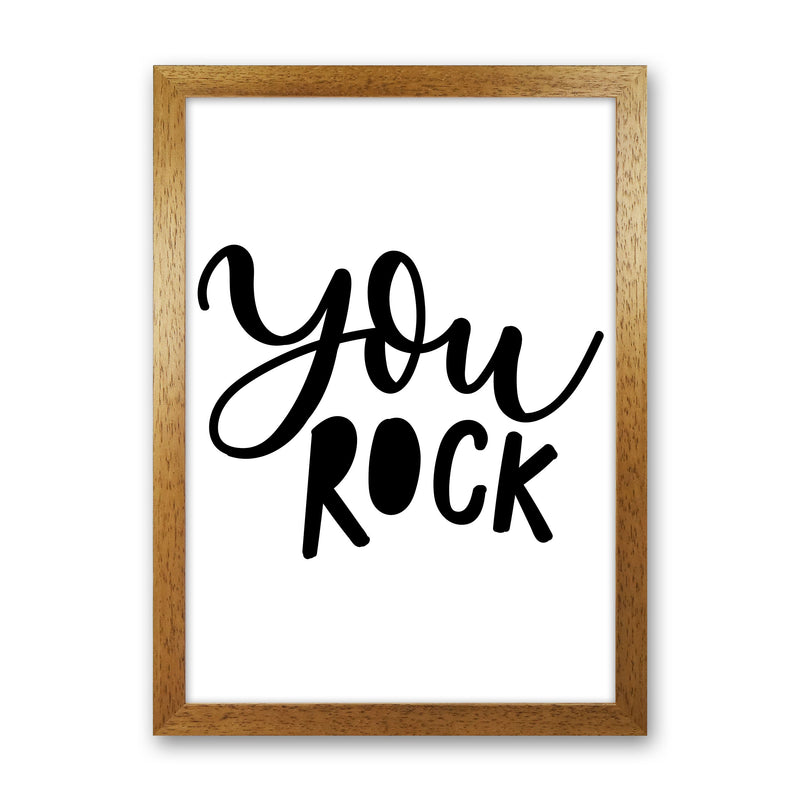 You Rock Modern Print Oak Grain