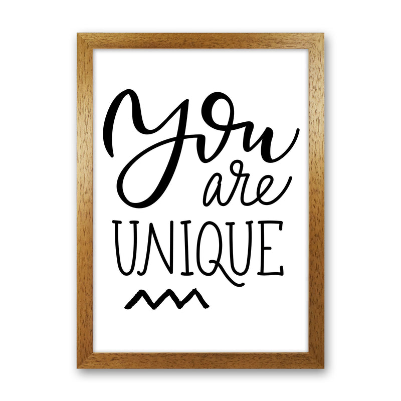 You Are Unique Modern Print Oak Grain