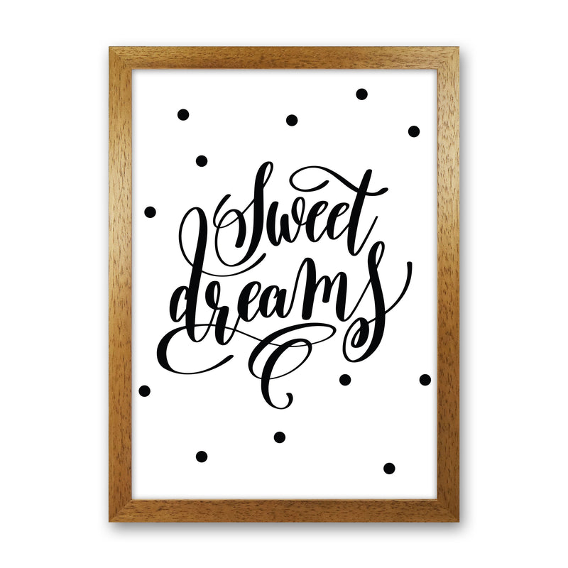 Sweet Dreams Black Modern Print Oak Grain