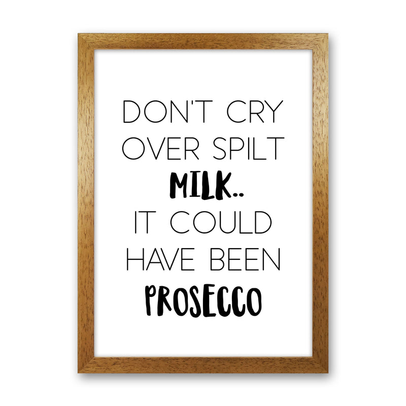 Spilt Milk Modern Print, Framed Kitchen Wall Art Oak Grain