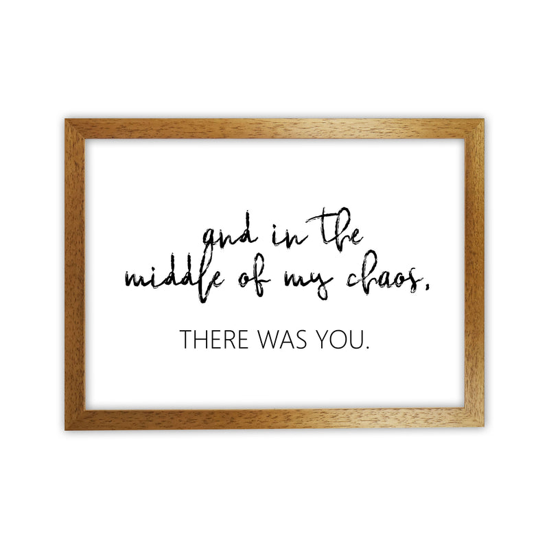 There Was You Modern Print Oak Grain