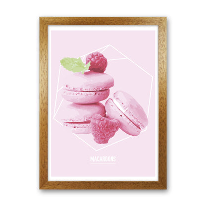 Pink Macaroons Modern Print Oak Grain
