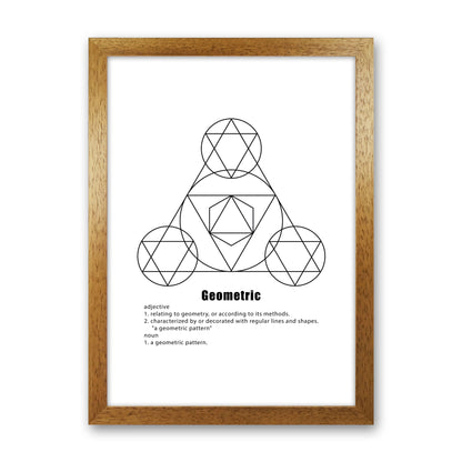 Geometric Meaning 1 Modern Print Oak Grain