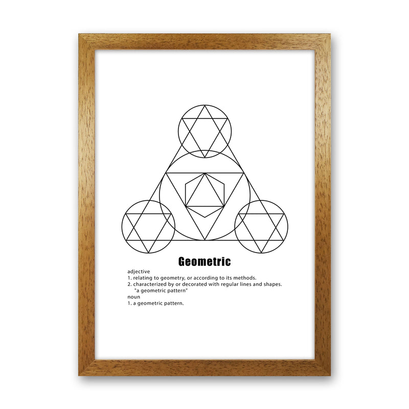 Geometric Meaning 1 Modern Print Oak Grain