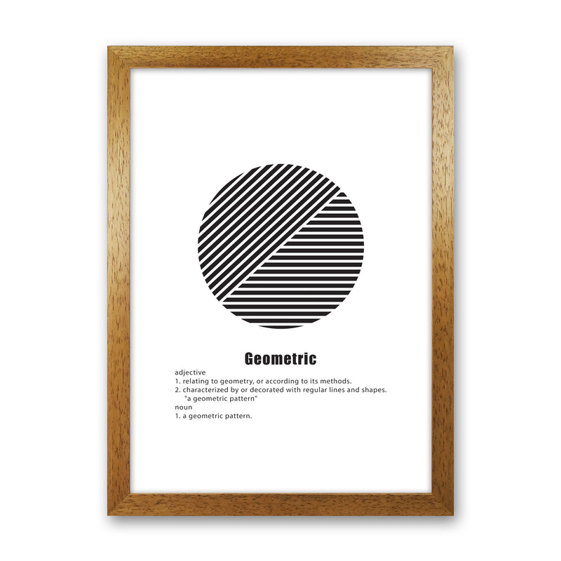 Geometric Meaning 3 Modern Print Oak Grain