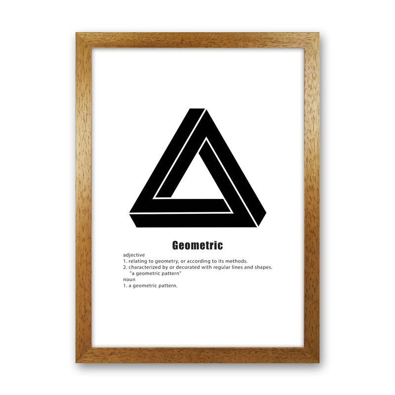 Geometric Meaning 4 Modern Print Oak Grain