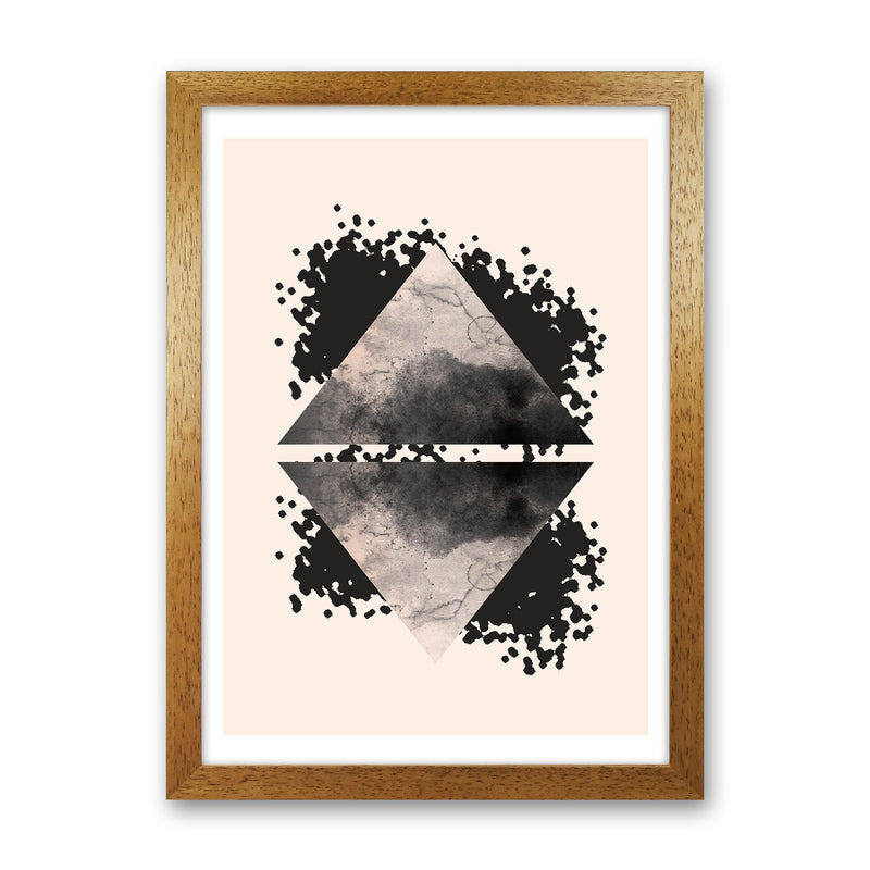 Nude And Black Watercolour 1 Art Print by Pixy Paper Oak Grain