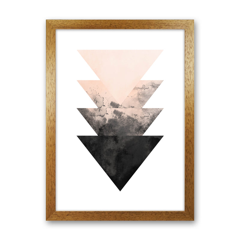 Nude And Black Watercolour 4 Art Print by Pixy Paper Oak Grain