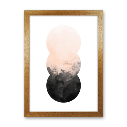 Nude And Black Watercolour 5 Art Print by Pixy Paper Oak Grain