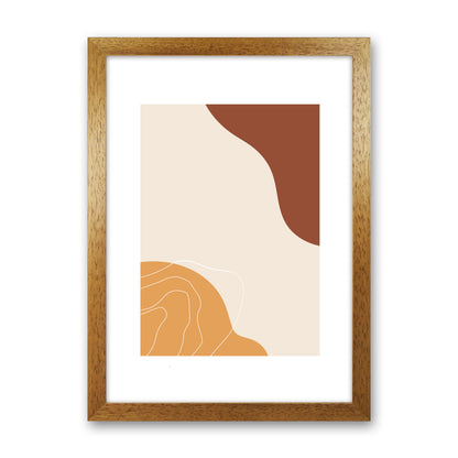 Mica Sand Abstract N27  Art Print by Pixy Paper Oak Grain