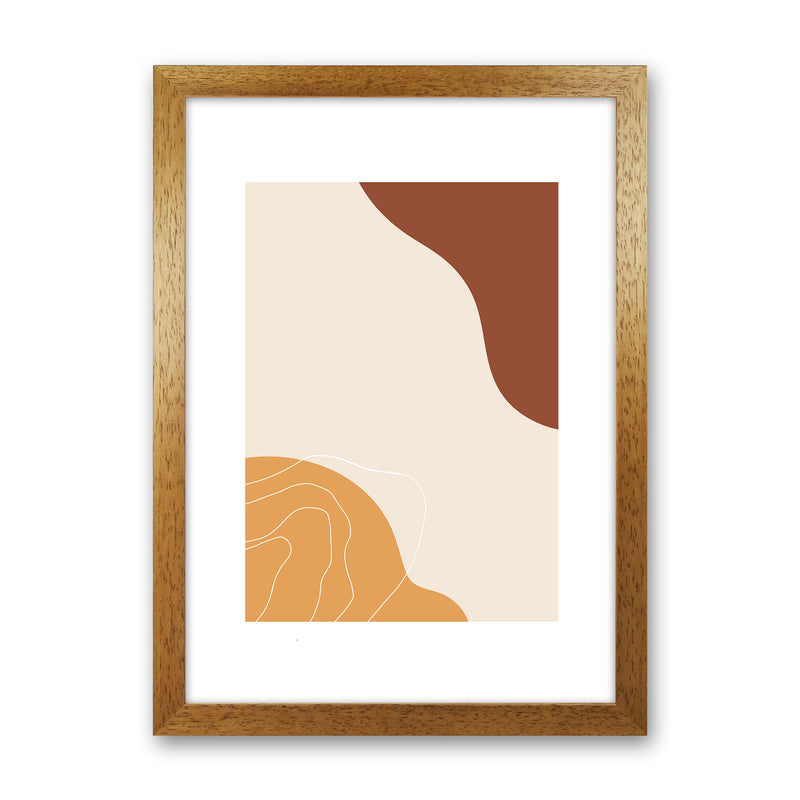 Mica Sand Abstract N27  Art Print by Pixy Paper Oak Grain