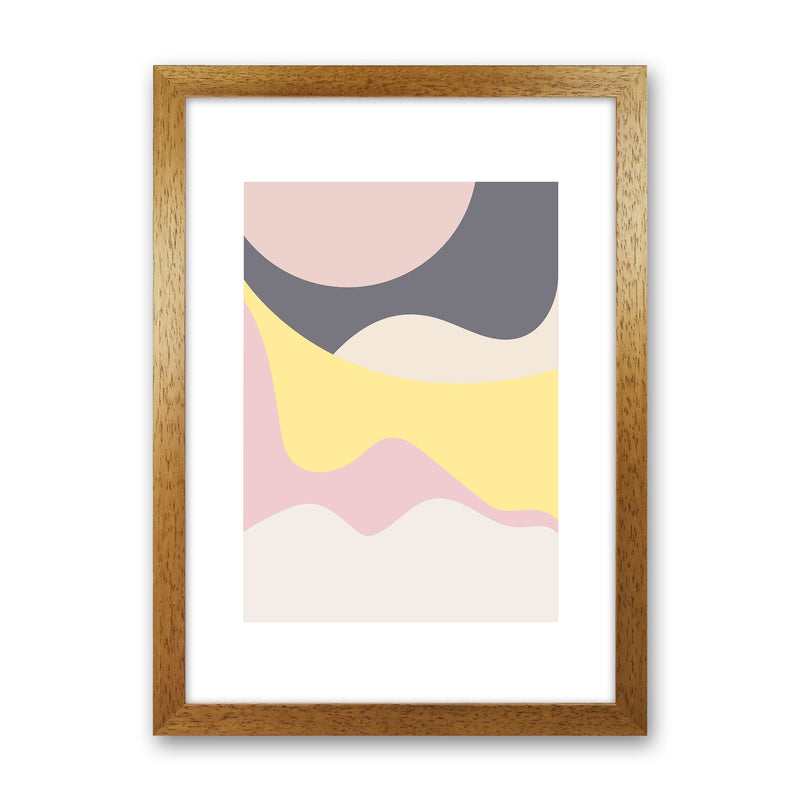 Mila Pink Dunes N15  Art Print by Pixy Paper Oak Grain