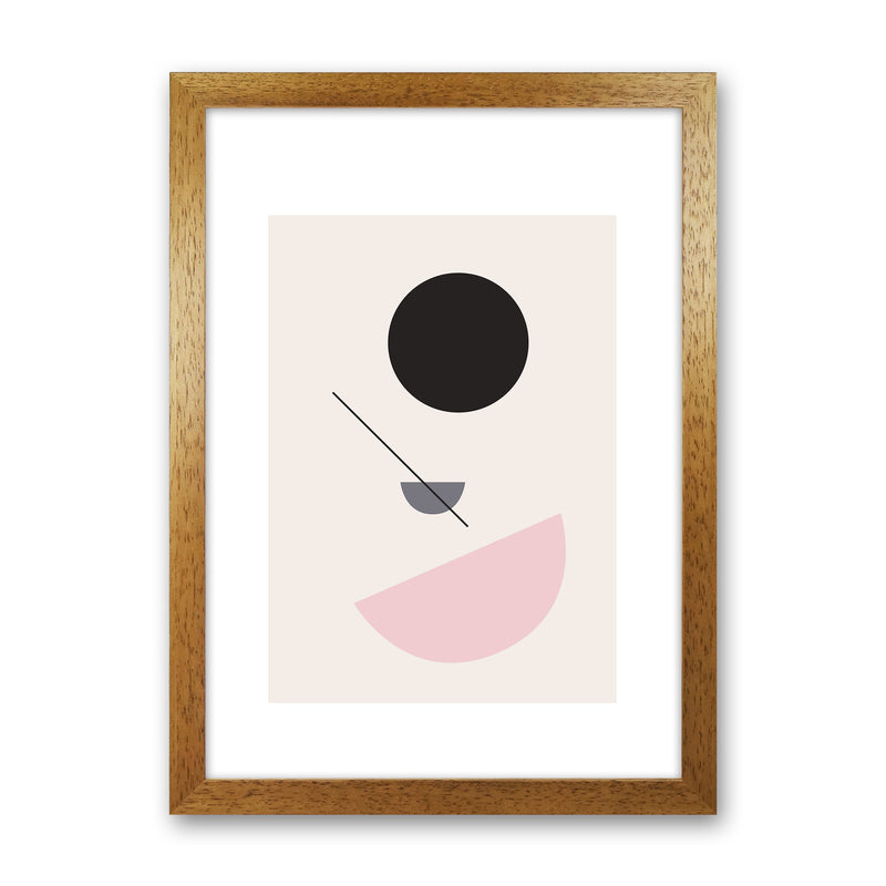 Mila Abstract N3  Art Print by Pixy Paper Oak Grain