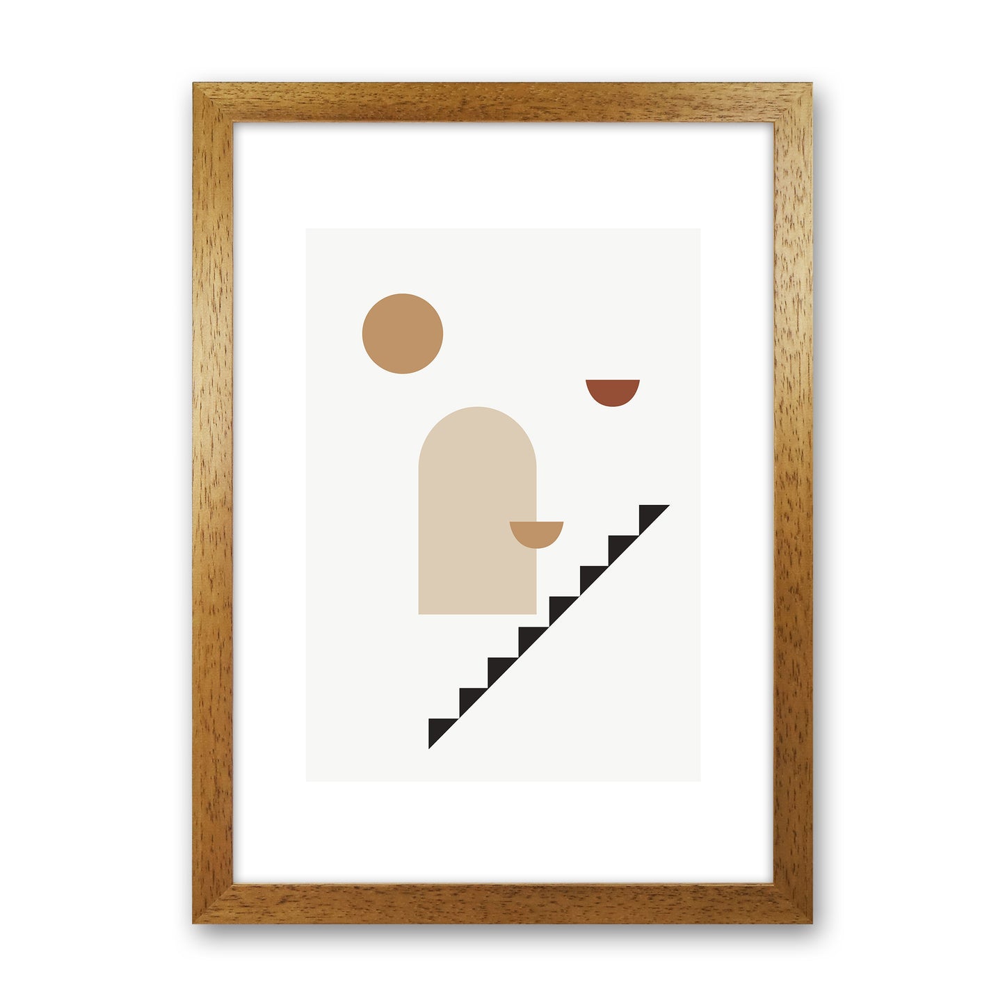 Mica Sand N26  Art Print by Pixy Paper Oak Grain