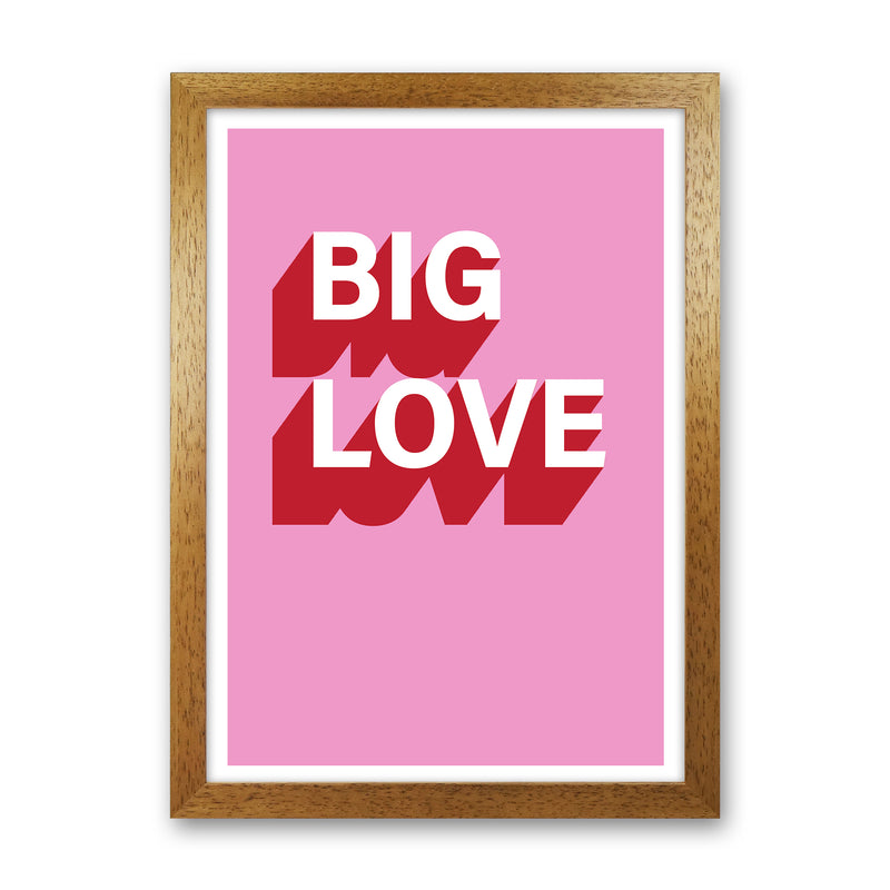 Big Love Shadow  Art Print by Pixy Paper Oak Grain