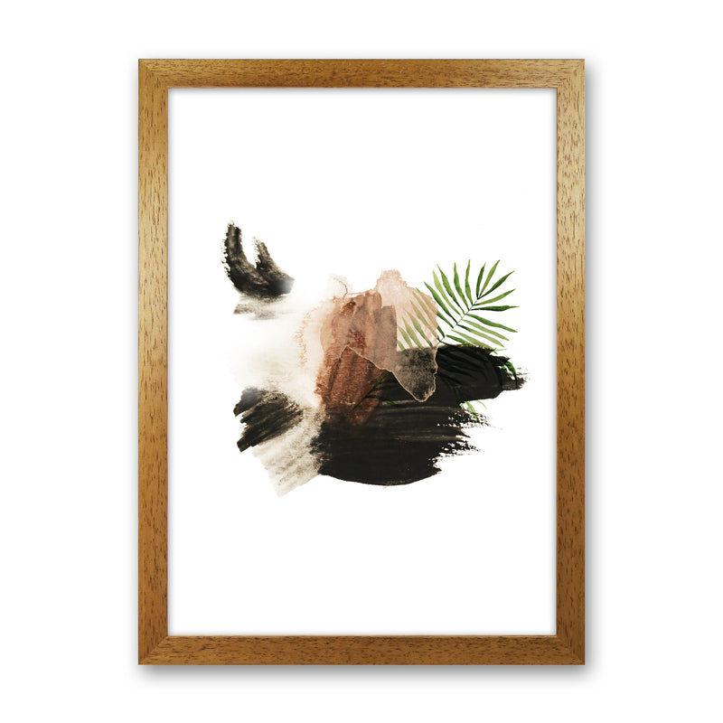 Exotic Abstract Shapes  Art Print by Pixy Paper Oak Grain