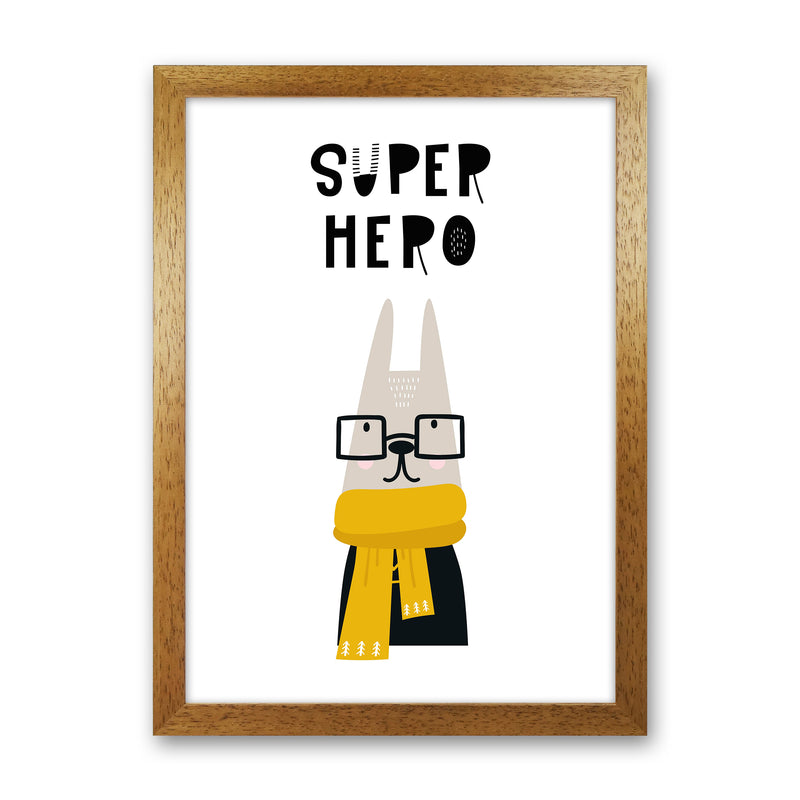 Super Hero Animal Pop  Art Print by Pixy Paper Oak Grain