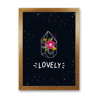 Lovely Night Sky  Art Print by Pixy Paper Oak Grain