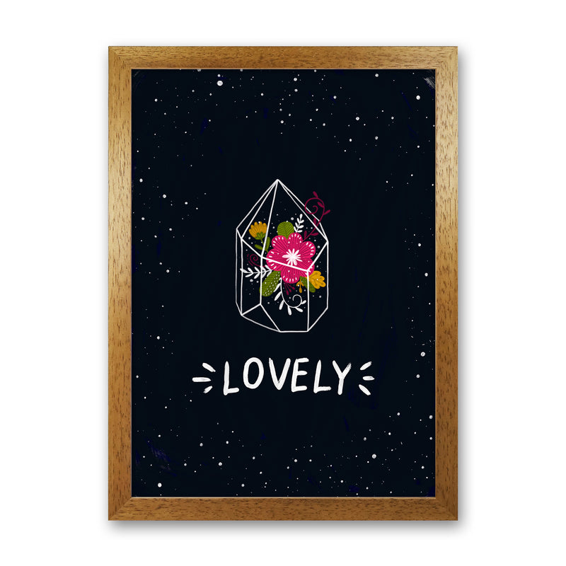 Lovely Night Sky  Art Print by Pixy Paper Oak Grain