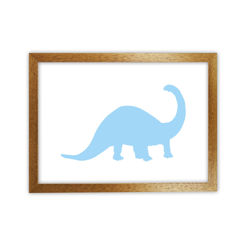 Sauro Light Blue  Art Print by Pixy Paper Oak Grain