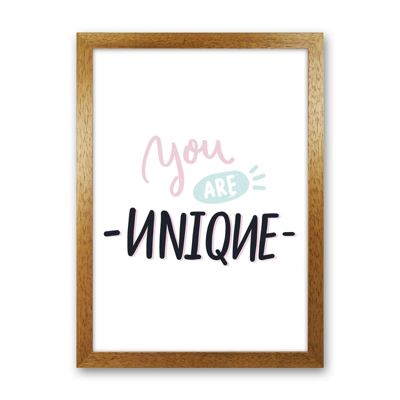 You Are Unique  Art Print by Pixy Paper Oak Grain