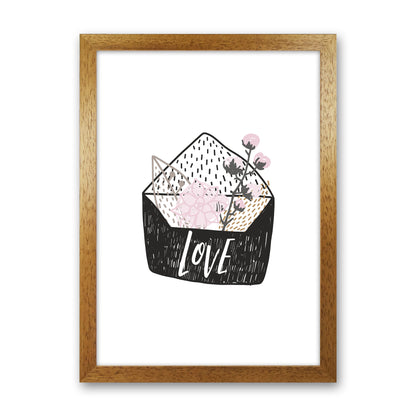 Love Letter  Art Print by Pixy Paper Oak Grain