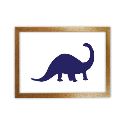 Sauro Navy  Art Print by Pixy Paper Oak Grain