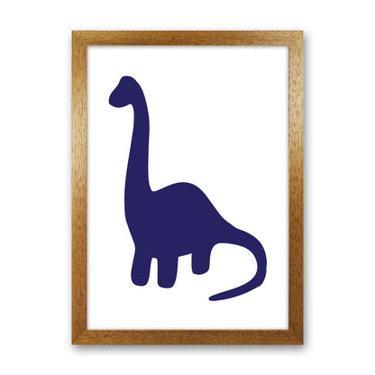 Brach Navy  Art Print by Pixy Paper Oak Grain