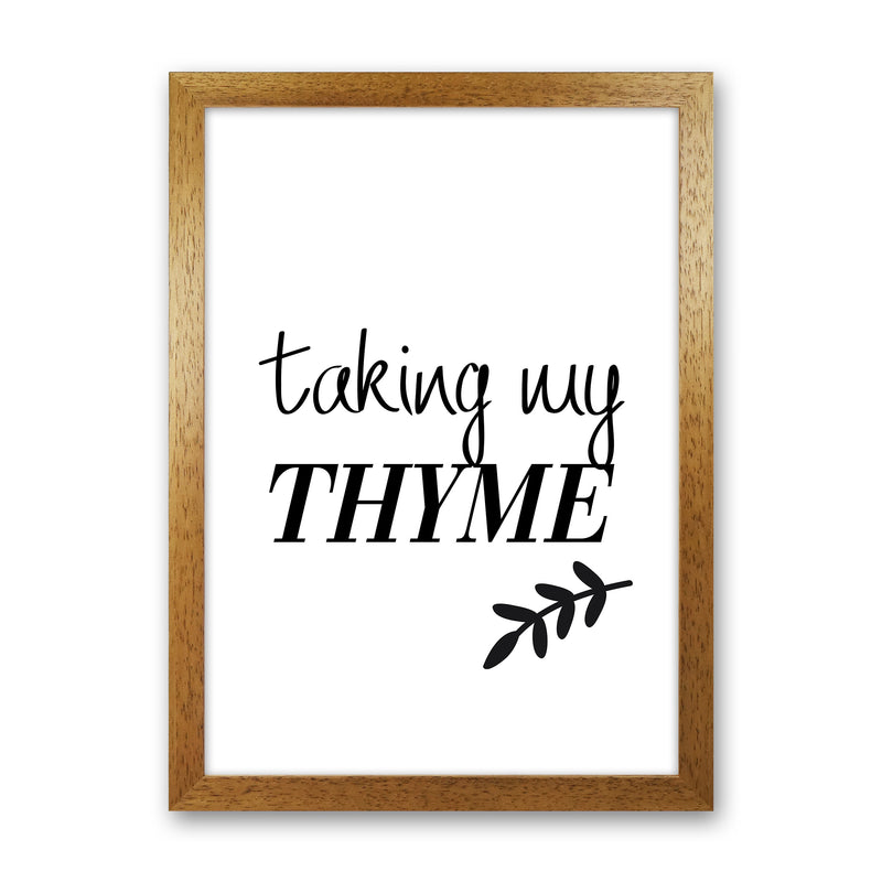 Taking My Thyme  Art Print by Pixy Paper Oak Grain