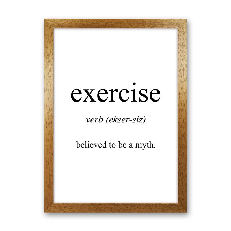 Exercise Meaning  Art Print by Pixy Paper Oak Grain