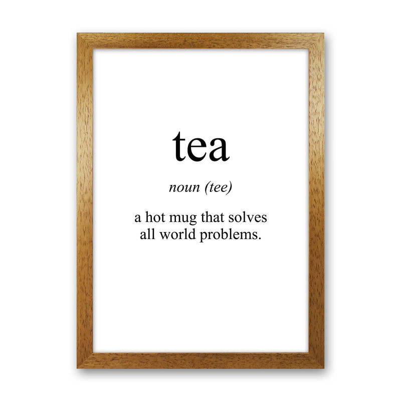 Tea Meaning  Art Print by Pixy Paper Oak Grain