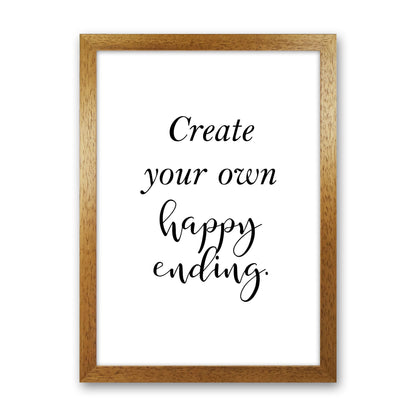 Create Your Own  Art Print by Pixy Paper Oak Grain